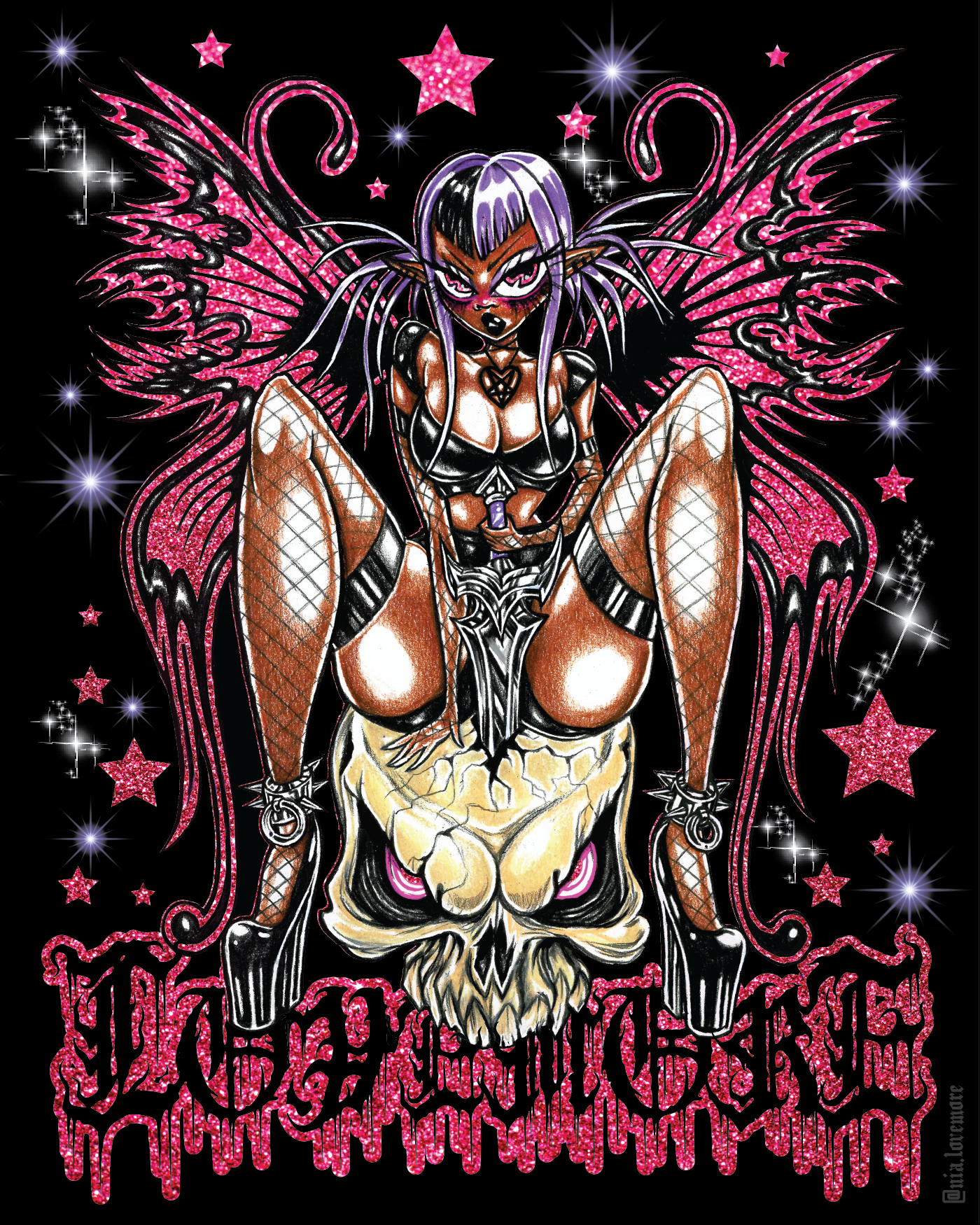Hardcore Skull Fairy ♡ sticker