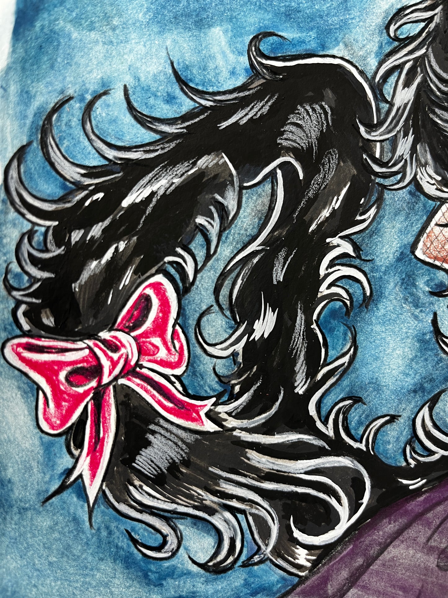 Black cat ♡ original illustration