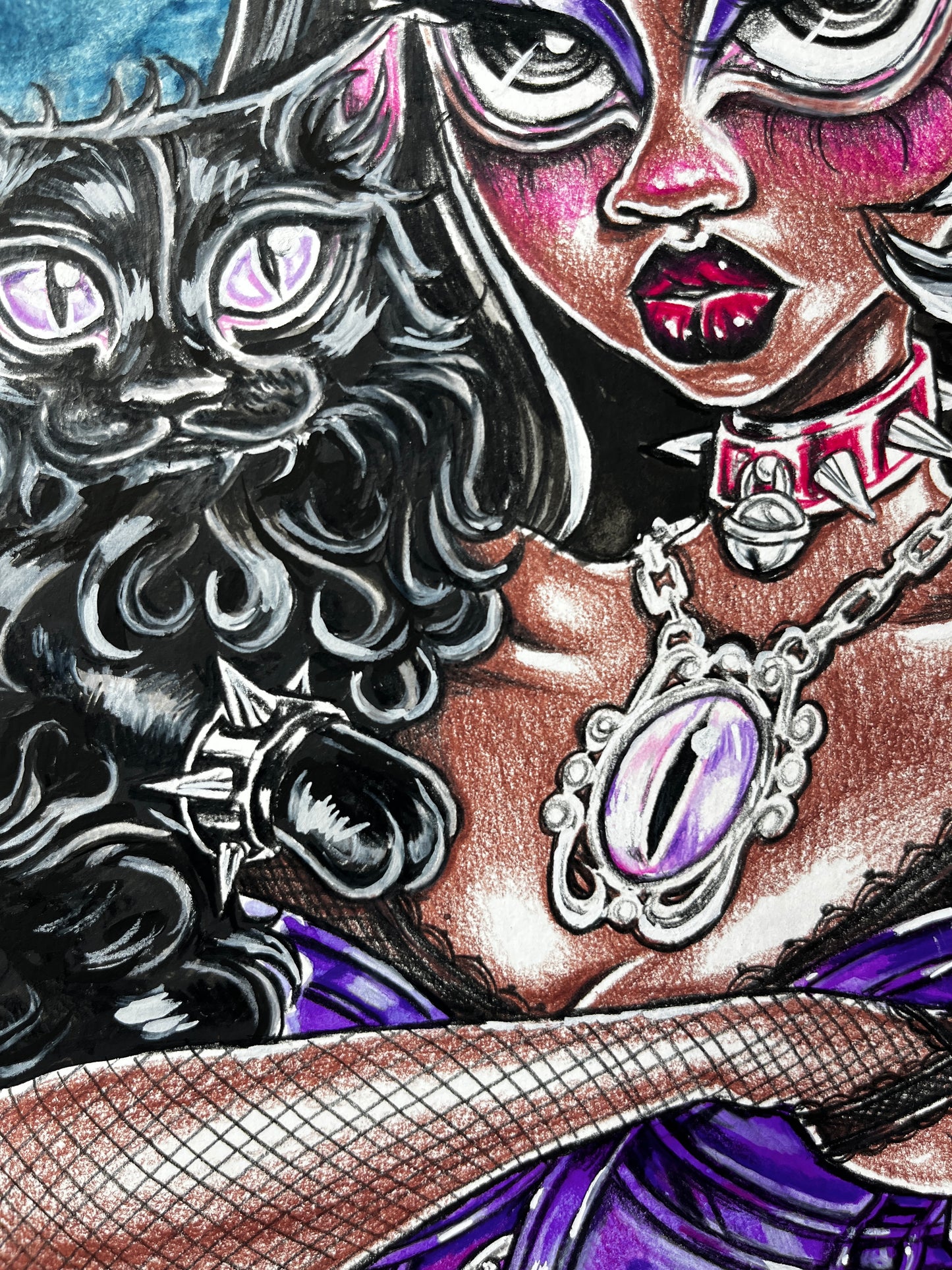 Black cat ♡ original illustration