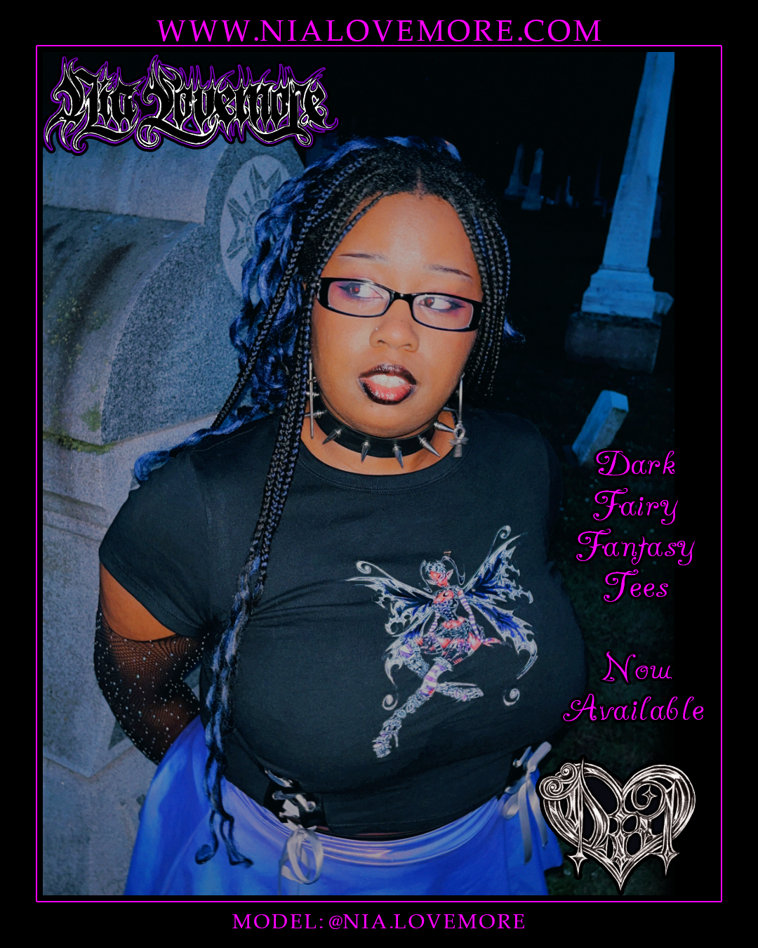 "Dark Fairy Fantasy" Crop Top