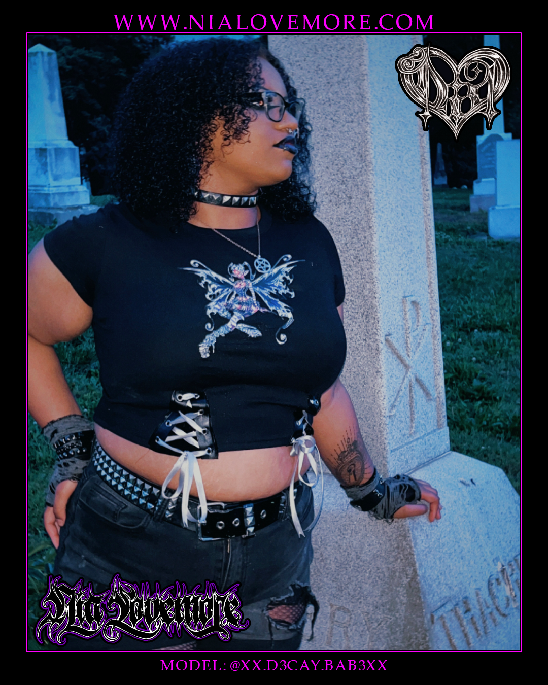 "Dark Fairy Fantasy" Crop Top