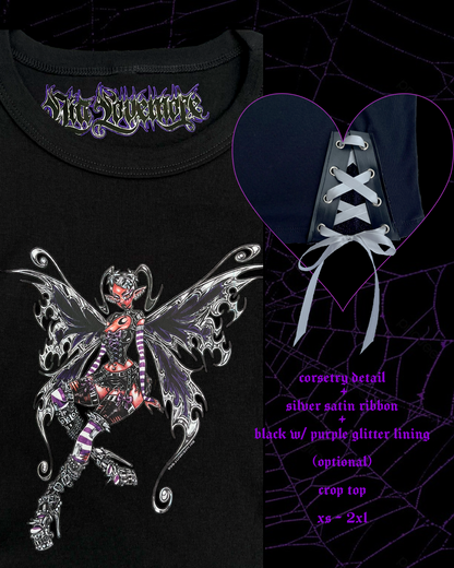 "Dark Fairy Fantasy" Crop Top