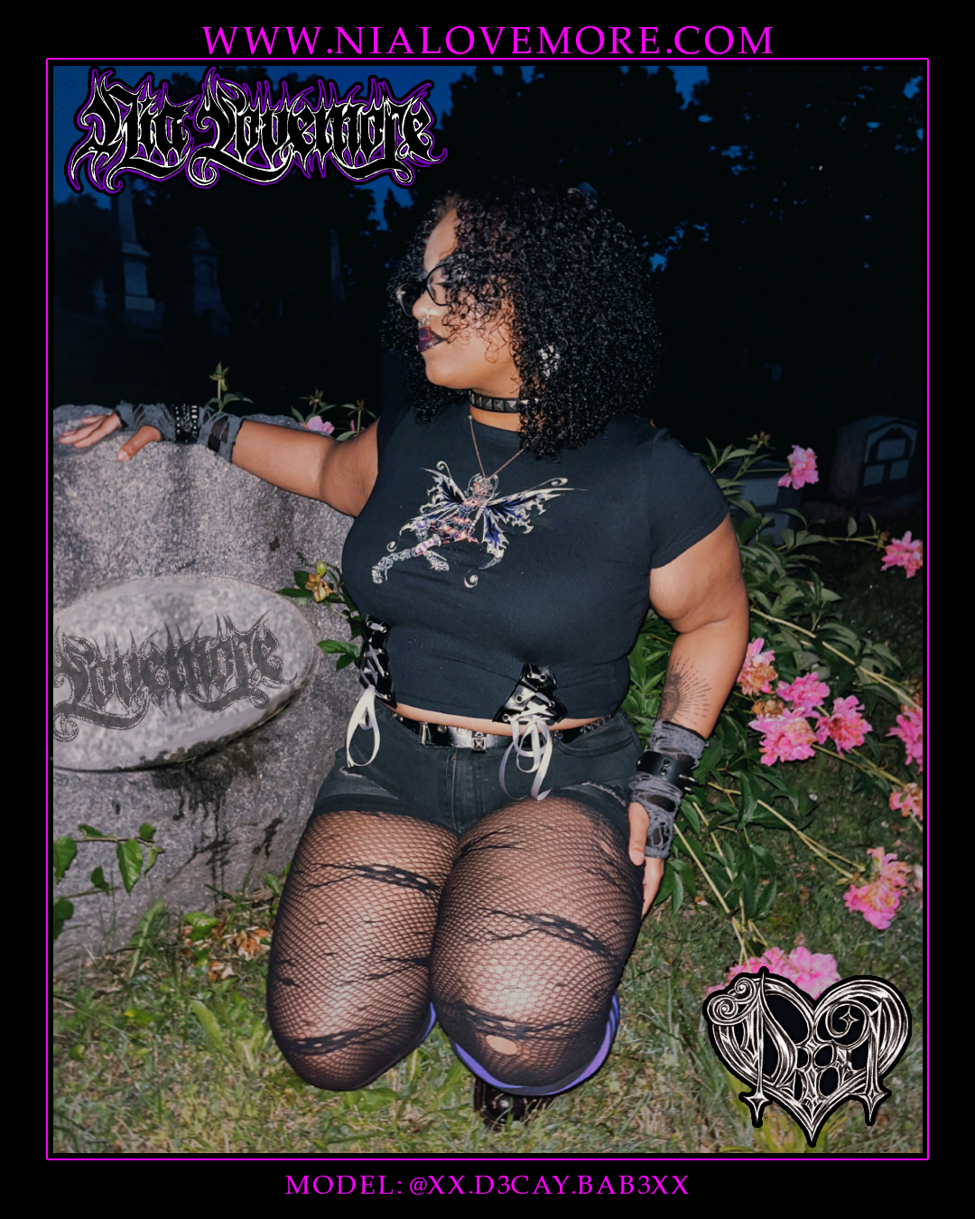 "Dark Fairy Fantasy" Crop Top