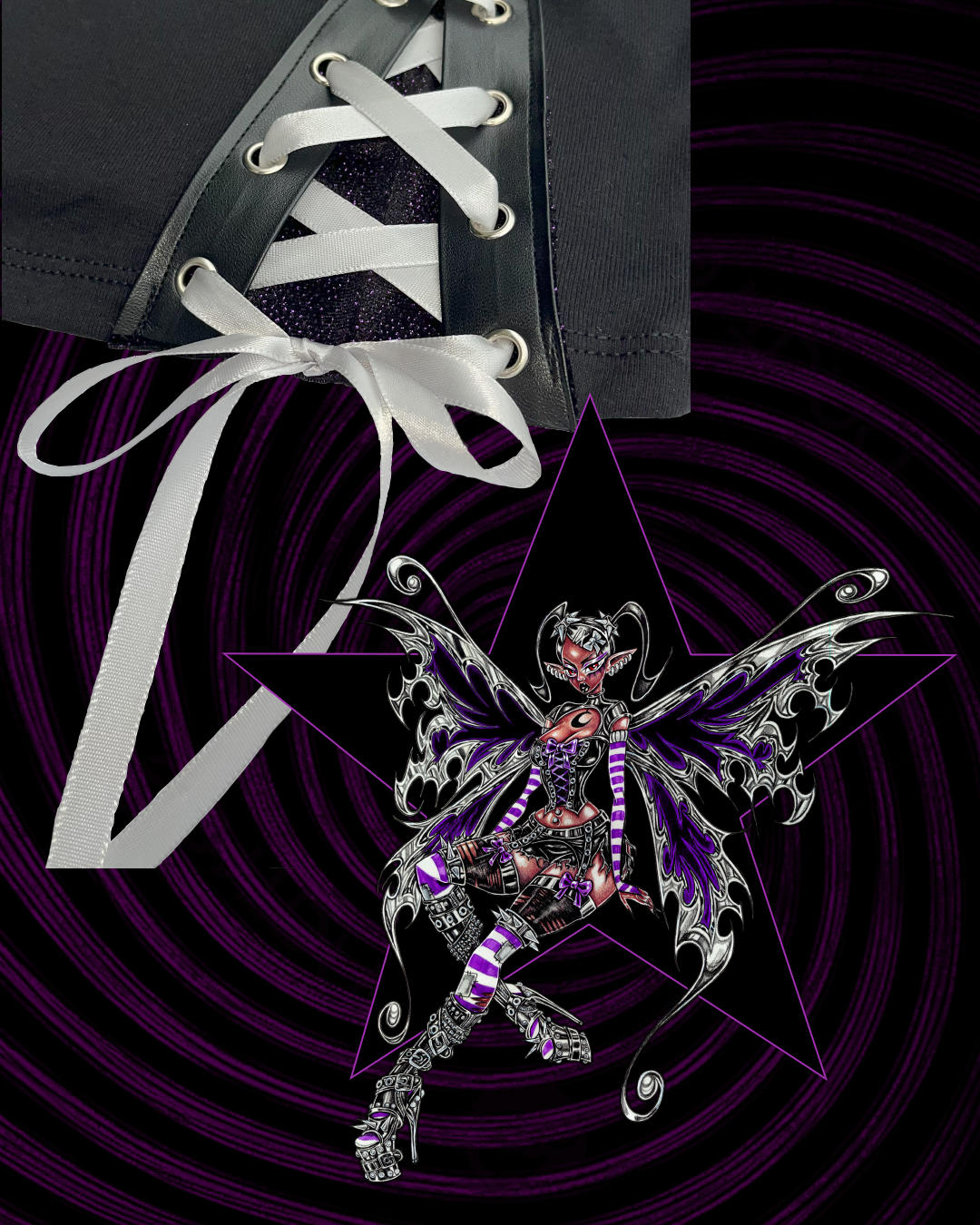 "Dark Fairy Fantasy" Crop Top