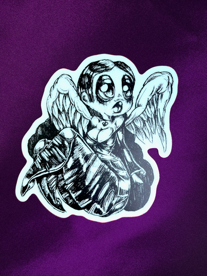 Emo Angel ♡ sticker (Glow-in-the-Dark)