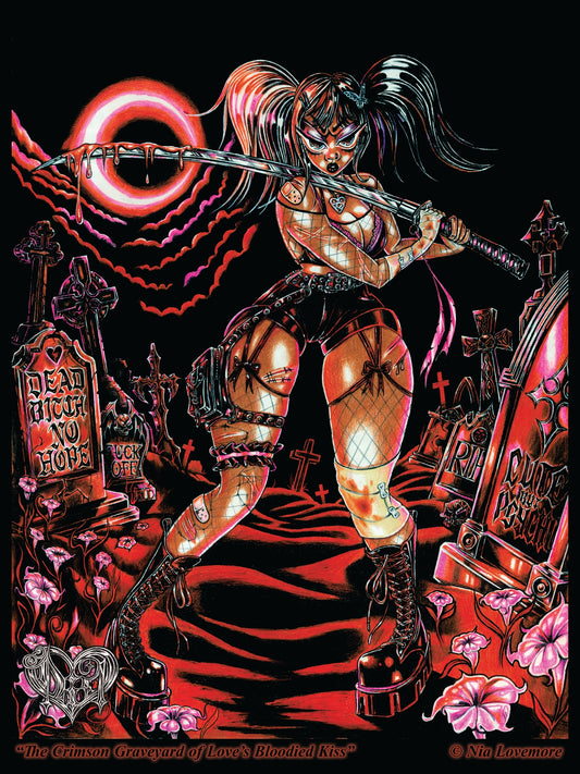 The Crimson Graveyard of Love's Bloodied Kiss